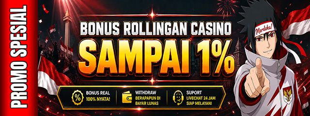 BONUS ROLLINGAN CASINO 1%